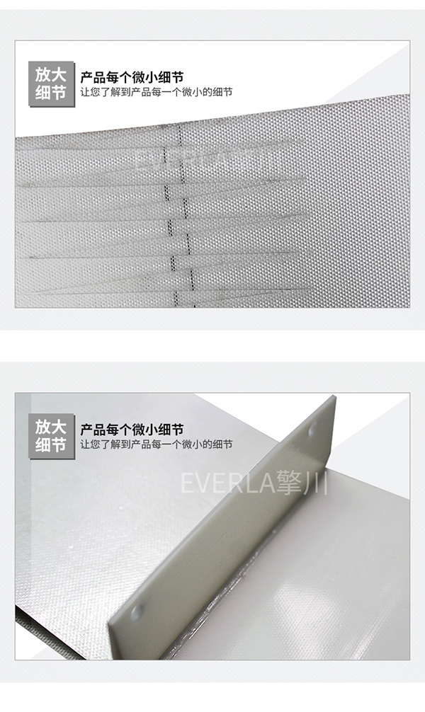 食品行業皮帶_PU白色擋板打孔輸送帶